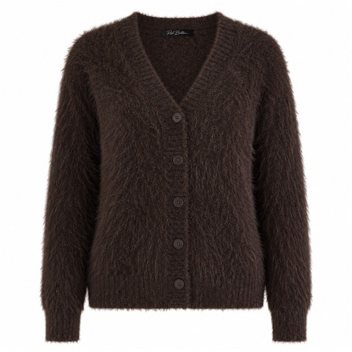 Red Button Vest Fuzzy SRB5115 Espresso Red Button Vest Fuzzy SRB5115 Espresso
